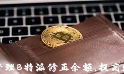 
如何有效管理B特派修正余额，提高财务透明度