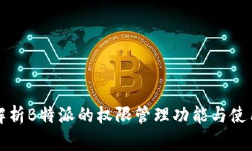 全面解析B特派的权限管理功能与使用方法