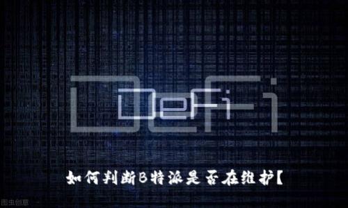 如何判断B特派是否在维护？