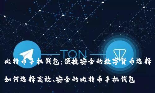比特币手机钱包：便捷安全的数字货币选择

如何选择高效、安全的比特币手机钱包