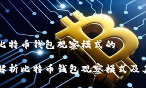 关于比特币钱包观察模式的

全面解析比特币钱包观察模式及其应用
