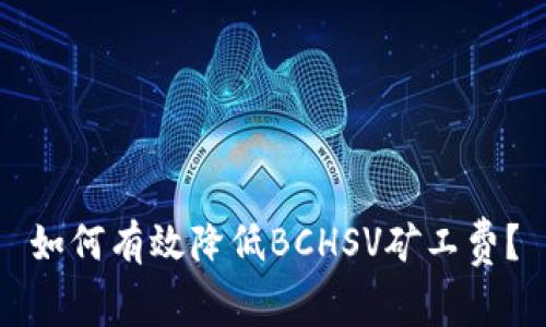 如何有效降低BCHSV矿工费？